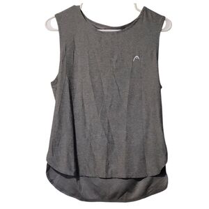 HEAD Charcoal Gray Sleeveless Athletic Top Size Large